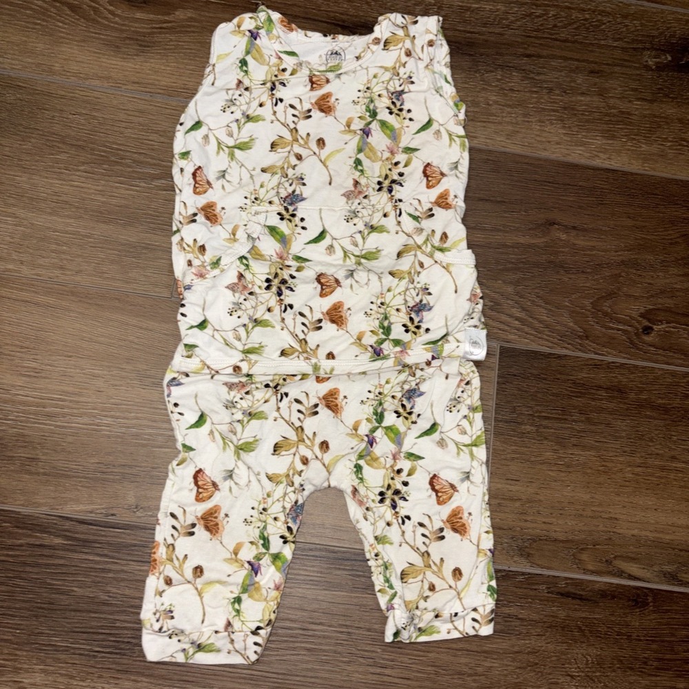 Ready Set Romper Bamboo outfit 12-24 Month Fairy Field Butterfly Whimsical